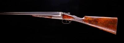 E J Churchill Orange Street Gun Works Leicester Square London - cross over stock for Central vision