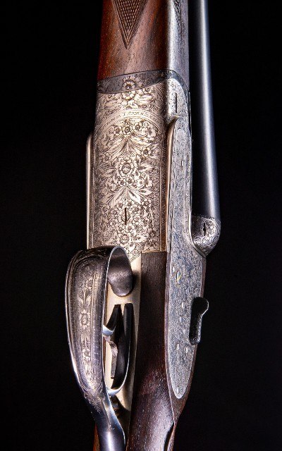 AYA #2 Churchill Model Sidelock ~ Light at 6 lbs. 3 oz.~ 2 3/4" Nitro ~ good right or left handed - Image 6 of 8