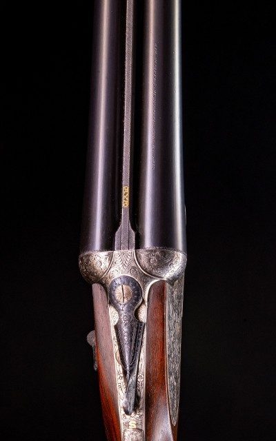 AYA #2 Churchill Model Sidelock ~ Light at 6 lbs. 3 oz.~ 2 3/4" Nitro ~ good right or left handed - Image 3 of 8