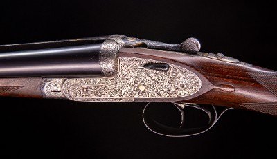 AYA #2 Churchill Model Sidelock ~ Light at 6 lbs. 3 oz.~ 2 3/4" Nitro ~ good right or left handed - Image 5 of 8