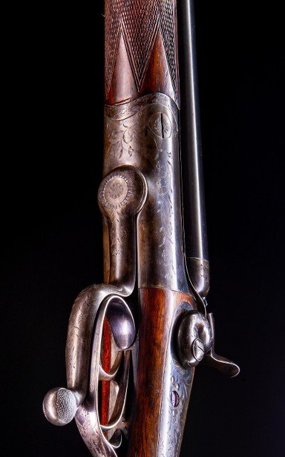 Purdey & Sons Double Rifle in rare small bore 360 BPE ~ from 1884 ~ long chamber, excellent bores - Image 6 of 9