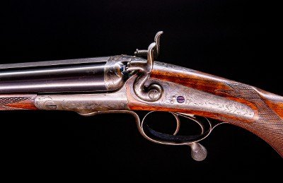 Purdey & Sons Double Rifle in rare small bore 360 BPE ~ from 1884 ~ long chamber, excellent bores - Image 5 of 9