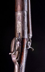 Holland & Holland hammer double with really cool forward underlever and 2 3/4" Nitro proofs - 6 of 10