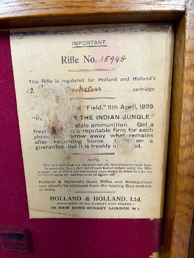 Holland & Holland 12g Royal Paradox in its makers case from 1914 - Image 11 of 12