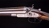 JosephLang 12g. top lever hammer double in very nice condition ~ NItro Damascucs - 6 of 9