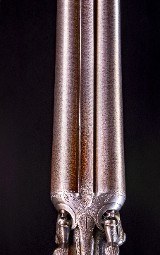JosephLang 12g. top lever hammer double in very nice condition ~ NItro Damascucs - 4 of 9