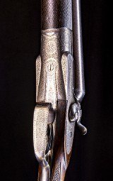 JosephLang 12g. top lever hammer double in very nice condition ~ NItro Damascucs - 7 of 9