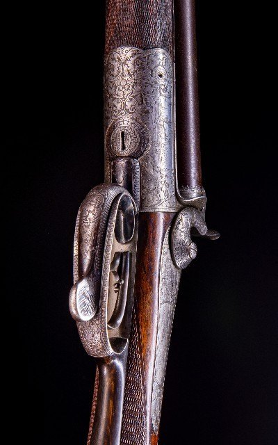 C. A. FISCHER & SOHN INLUBECKPinfire 12g. with second set 14-gauge double rifle barrels ~Condition x 3 ! - Image 6 of 10