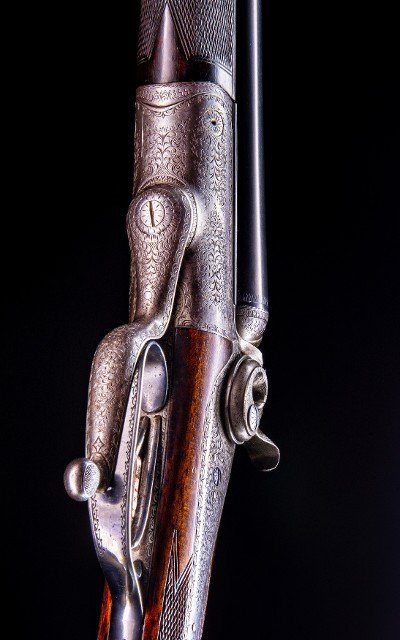 H. C. G. Stein of Hamburg 20g. Hammer double ~ Super high quality - Image 6 of 8