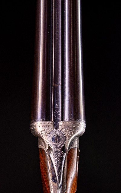 Charles Francis 12g, boxlock with exceptional wood, engraving, and is light! - Image 3 of 8