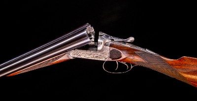 Charles Francis 12g, boxlock with exceptional wood, engraving, and is light! - Image 8 of 8
