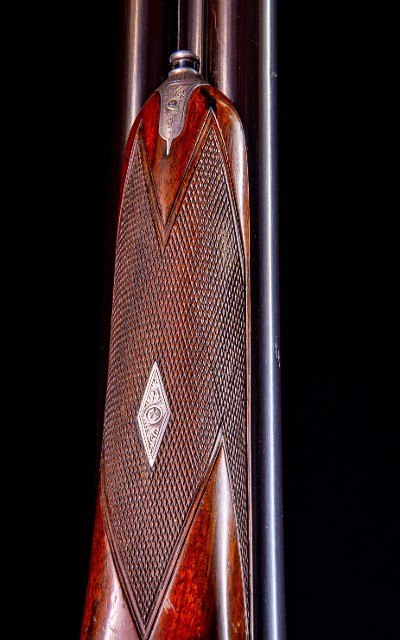 Charles Francis 12g, boxlock with exceptional wood, engraving, and is light! - Image 7 of 8