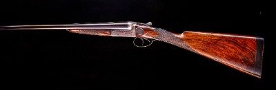 Charles Francis 12g, boxlock with exceptional wood, engraving, and is light! - Image 1 of 8