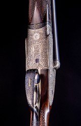 F. T. Baker high grade English sidelock with stunning engraving and wood - Image 6 of 9