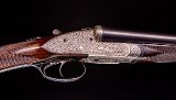 F. T. Baker high grade English sidelock with stunning engraving and wood - Image 4 of 9