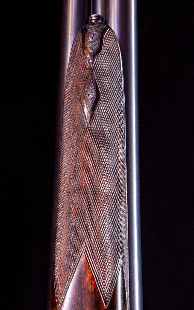 F. T. Baker high grade English sidelock with stunning engraving and wood - Image 7 of 9
