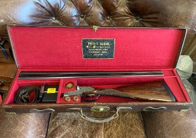 F. T. Baker high grade English sidelock with stunning engraving and wood - Image 9 of 9