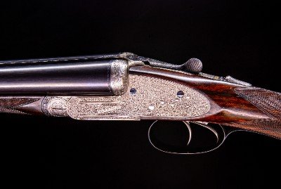 F. T. Baker high grade English sidelock with stunning engraving and wood - Image 5 of 9