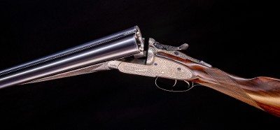 F. T. Baker high grade English sidelock with stunning engraving and wood - Image 8 of 9