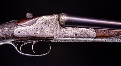 Charles Lancaster Lovely London matched Pair of Sidelocks from between the wars ~ crisp engraving! Own a London matched pair! - Image 4 of 10