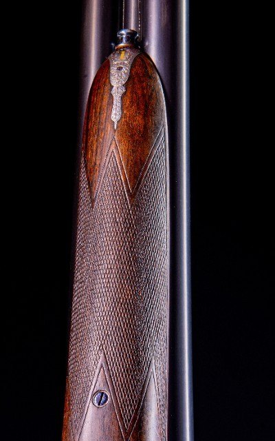 Charles Lancaster Lovely London matched Pair of Sidelocks from between the wars ~ crisp engraving! Own a London matched pair! - Image 7 of 10