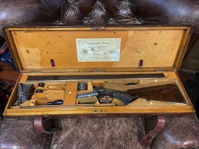 Alex Henry .500 3" Outstanding cased double rifle from 1873.Please buy this and take on a Red Stag hunt in Scotland.It is made for it. - Image 2 of 11