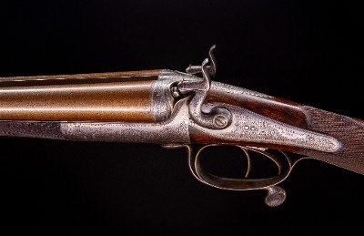 John Dickson & Son Classic Hammer Double in its original makers oak & Leather case - Image 5 of 10