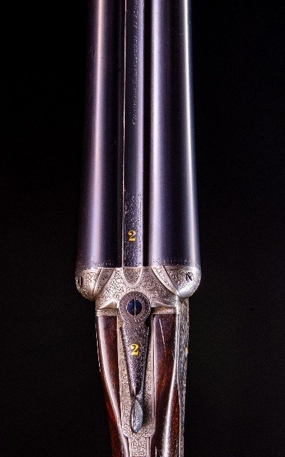 Charles Lancaster Lovely Londonmatched Pair of Sidelocks from between the wars ~ crisp engraving!Own a London matched pair! - Image 3 of 10