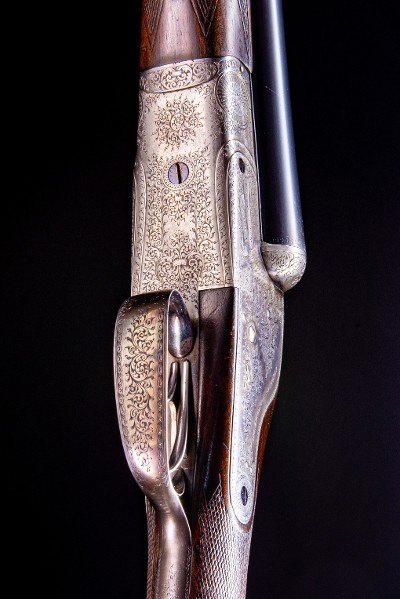 Charles Lancaster Lovely Londonmatched Pair of Sidelocks from between the wars ~ crisp engraving!Own a London matched pair! - Image 6 of 10