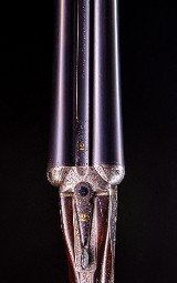 Charles Lancaster Lovely Londonmatched Pair of Sidelocks from between the wars ~ crisp engraving!Own a London matched pair! - Image 3 of 10