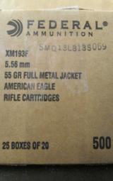 500 ROUNDS FEDERAL XM193F 5.56 NATO 55 GR FMJ-BT - 2 of 4