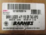 200 ROUNDS BARNES TAC-XPD 9MM 115 GR +P - 2 of 4
