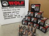 1000 ROUNDS WOLF 7.62X39 7.62X39MM 123 GR FMJ AMMO - 3 of 5