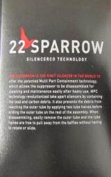 SilencerCo Sparrow 22 .22 or .17 Caliber Suppressor - 5 of 6