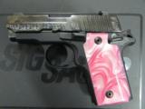 Sig Sauer P238 Engraved with Pink Pearl Grips .380 ACP 238-380-BSS-ESP - 3 of 8
