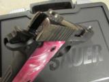 Sig Sauer P238 Engraved with Pink Pearl Grips .380 ACP 238-380-BSS-ESP - 8 of 8