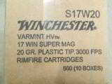 250 Rounds Winchester Varmint 20GR V-Max .17 WSM S17W20 - 3 of 3
