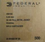 500 Rounds of Federal AE 55gr FMJ BT 5.56 NATO XM193 - 3 of 7