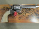 Uberti Engraved Cattleman 5.5" SS .45 Colt Revolver - 1 of 11