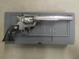 Ruger New Model Single-Six 7.5" Stainless .22 LR/.22 Mag 0662 - 1 of 10