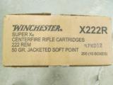 200 RDS WINCHESTER SUPER-X 50 GR .222 REM. X222R - 3 of 3