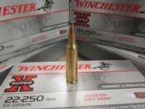 200 Rounds Winchester Super-X 55 Gr PSP .22-250 Rem. - 1 of 4