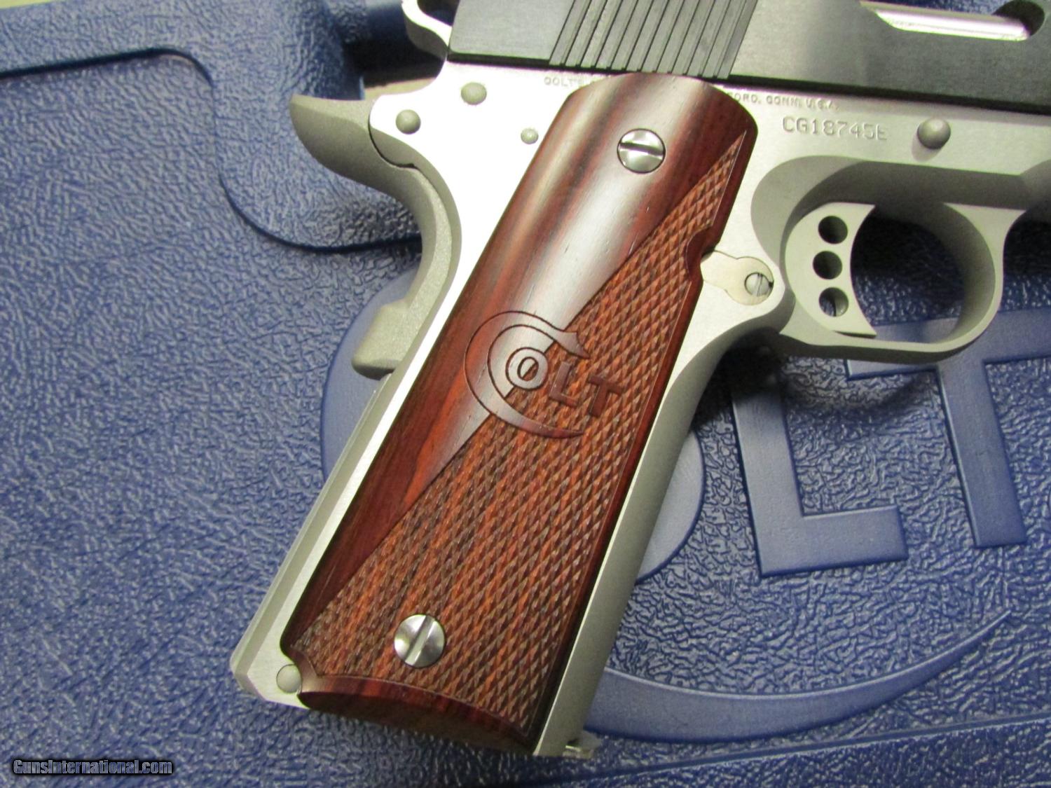 Colt Combat Elite Pistol 5 Inch .45 ACP. O8011XSE. Blue/Stainless Finish.  Like New In Case - Custom Shop