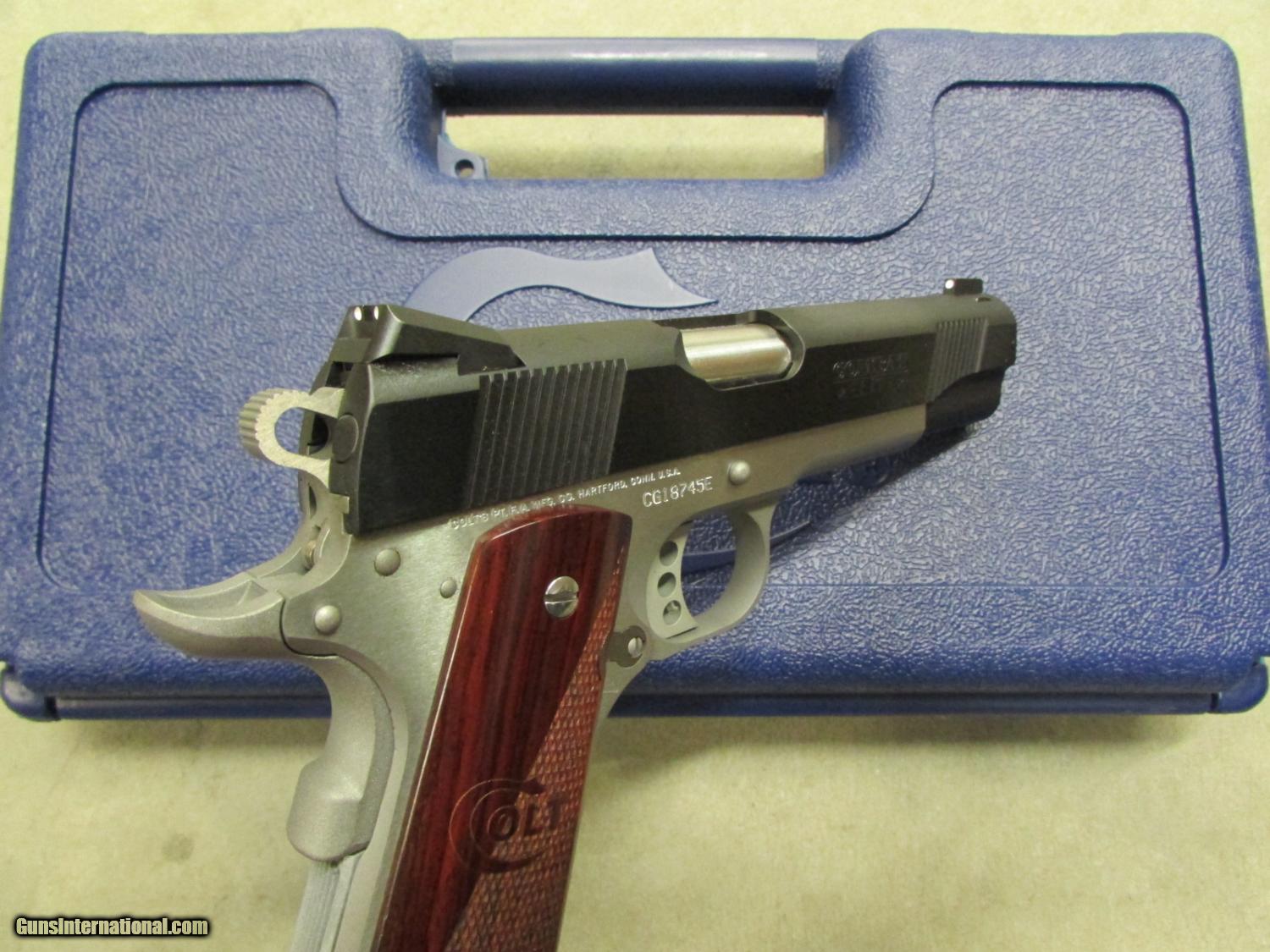 Colt Combat Elite Pistol 5 Inch .45 ACP. O8011XSE. Blue/Stainless Finish.  Like New In Case - Custom Shop