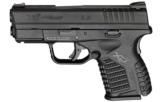 Springfield XD-S 3.3" Single Stack .45 ACP Black XDS93345BE - 1 of 2