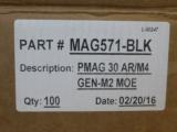 100 Magpul PMAG 30 AR/M4 Gen M2 MOE 30 Round Mag MAG571-BLK - 2 of 4