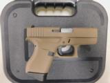 Glock 43 Flat Dark Earth Cerakote 3.9" PI4350201MPDE - 1 of 8