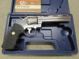 1991 Colt Python Brushed Stainless 6" .357 Magnum w/ Box - 2 of 13