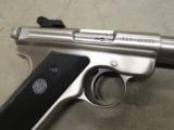 2000 RUGER MARK II STAINLESS TARGET SEMI-AUTO .22 LR - 5 of 8