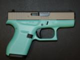 Glock G42 .380 ACP Tiffany Blue/Titanium 3.25" UI4240204TBT - 2 of 4
